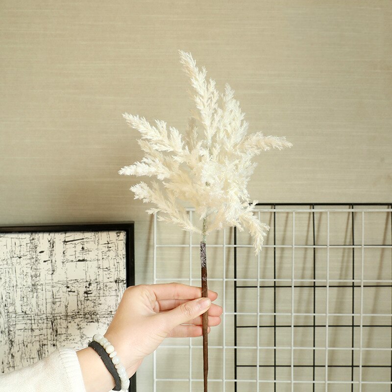 JAROWN Flocking Rime Flower Artificial Plant Wedding Decorations Flores Home Garden Decoration Mariage Sztuczne Kwiaty Flowers: B