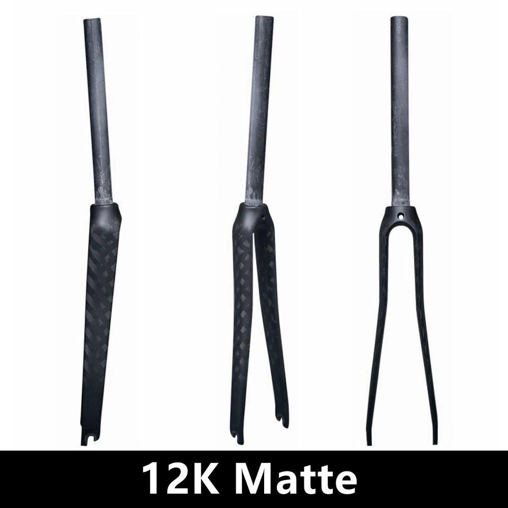 Full Carbon Fiber Bike Front Fork Road Bicycle Fork 700C Cycling Fixed Gear Bike Fork Fixie Bike Front Fork Bicycle Front Fork: Matte