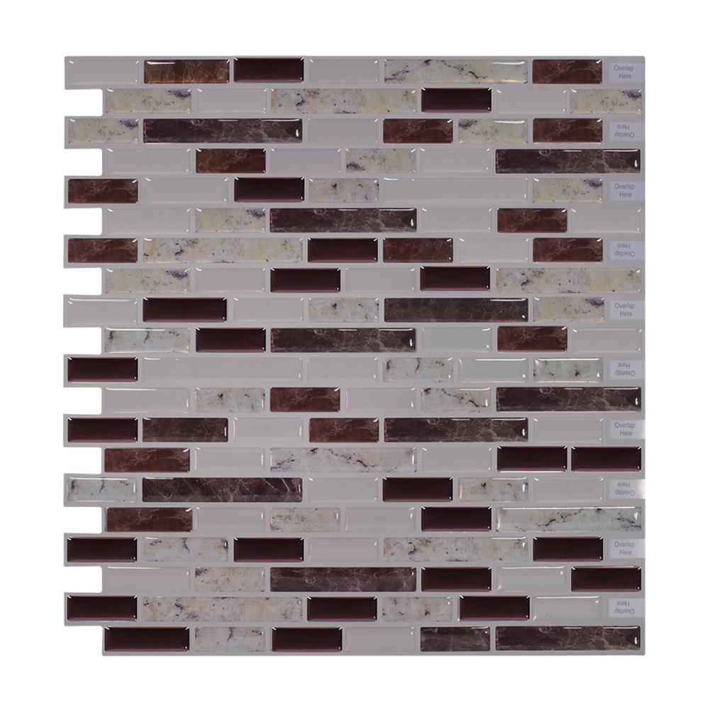Vividtiles gris Mable peler et coller carreaux Anti-moisissure amovible RV chambre décor cuisine auto-adhésif papier peint: VT003