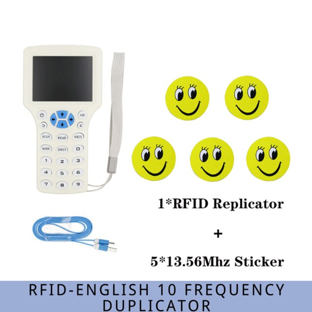 Engelsk 10 ic/ id frekvens rfid adgangskontrol kortlæser nfc krypteringskortforfatter uid chip duplikator smart key copier: 08cd-5 uidsticker