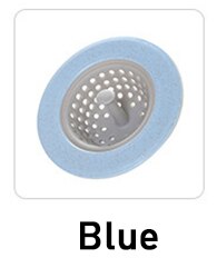 1 sztuk silikonowe kuchenne sitko robić zlewu wtyczka odpływowa filtr robić zlewu kolektor odpadów kuchnia podłoga w łazience akcesoria przeciw zatykaniu: niebieski