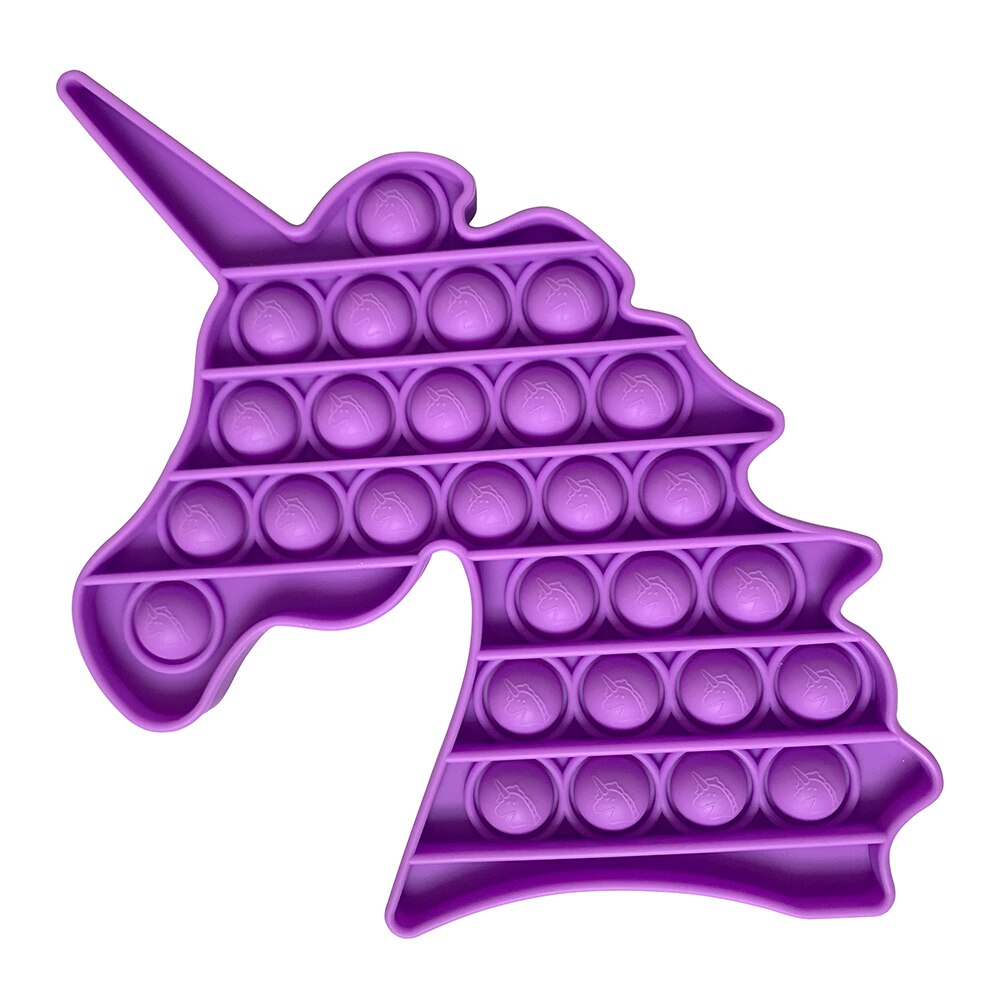 Pop Es Zappeln Spielzeug Blase Knallen Sensorischen Stress Ananas Dinosaurier Einhorn Regenbogen Popper Up Erwachsenen Kind Angst Relief Autismus: Unicorn