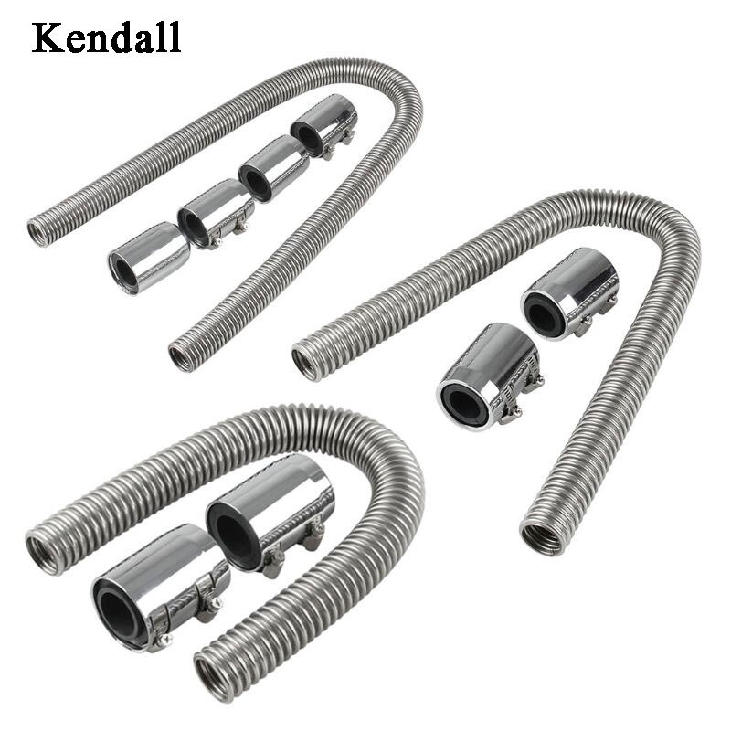 Universal Flexible upper/lower car radiator hose kit and stainless steel with chrome-plated cap