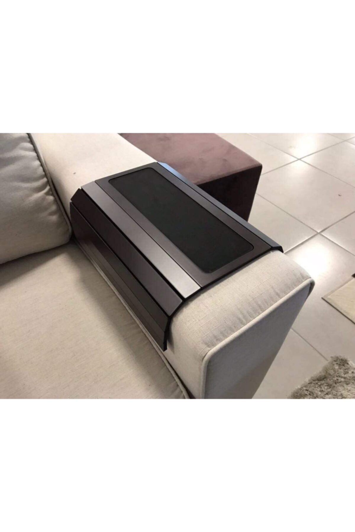 Table basse pliante en bois, Portable, noire, 50cm x 27.8cm