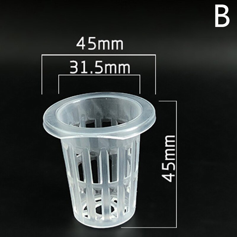 Pvc plastnät kruka trädgård hydroponisk plantskola nätkopp aeroponic grönsaksväxt smutsfri odlingskorg 10 st: B