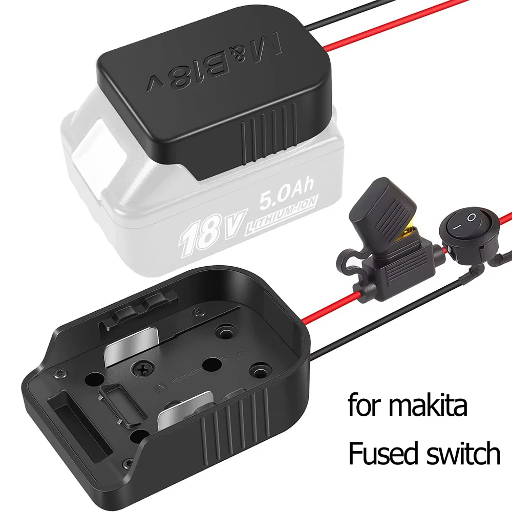 Batterie-Adapter-Konverter für Makita Dewalt Milwaukee 14,4 V 18 V 20 V Li-Ion-Akku, DIY-Elektrowerkzeug-Akku-Konverter (keine Batterie): khaki