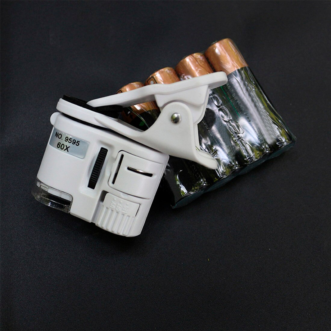 Universele Mobiele Telefoon Microscoop Macro Lens Zoom Micro Micro Camera Clip Met Led Licht Optische Instrumenten Aangepast Vergrootglas