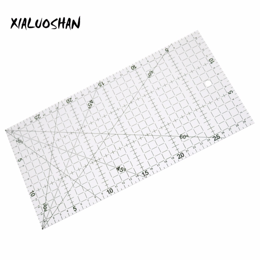 Drawing Ruler 30x15cm Patchwork Ruler High Grade Acrylic Material Transparent Ruler Scale Office School Line Drawing
