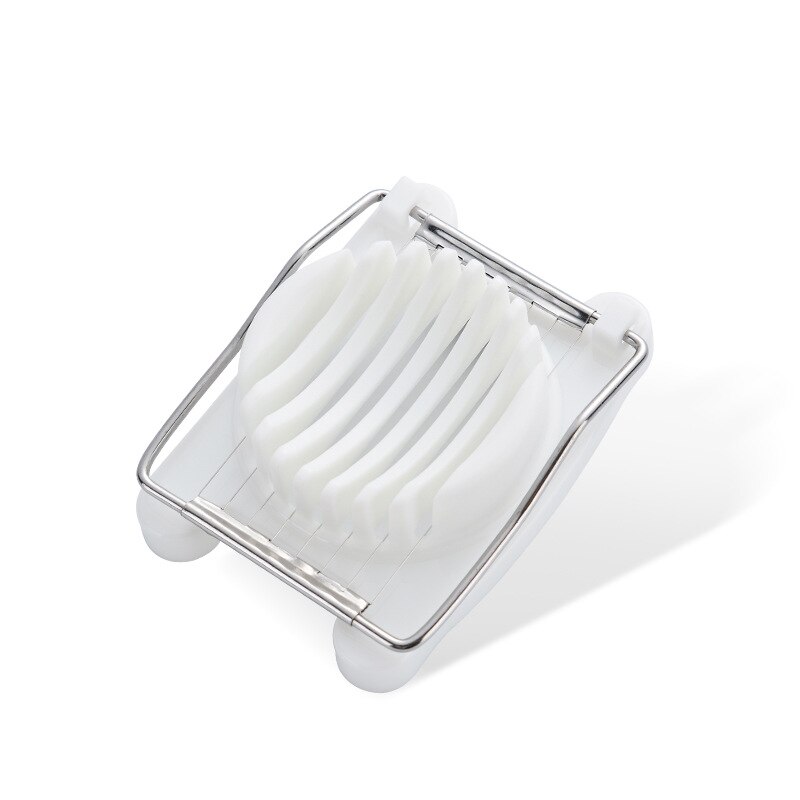 Multifunction Egg Slicers Stainless Steel Wire Egg Slicer Egg Splitter Cut Egg Device Kitchen Egg Tools Petal Shape Egg: White 1