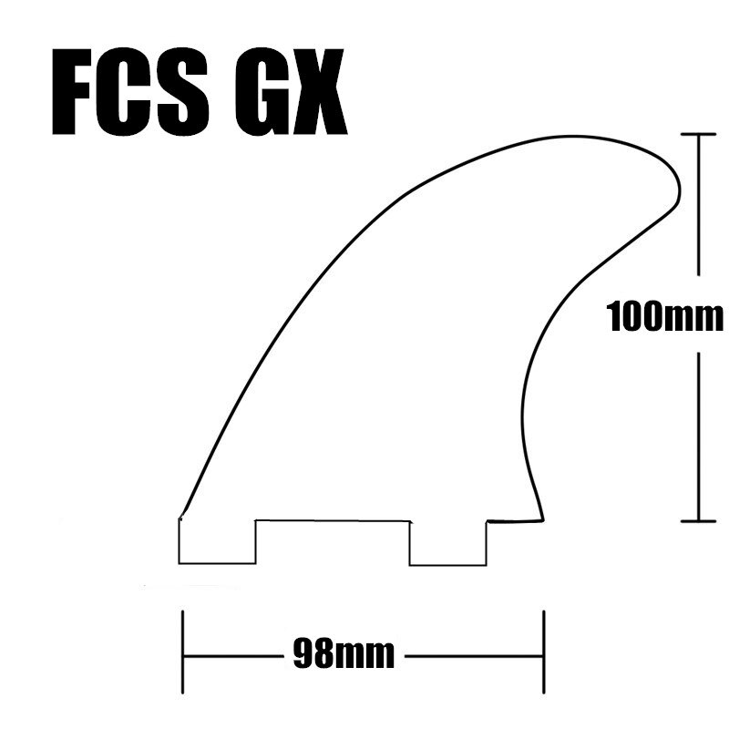 Surfbrætfinner fcs fin gx , g3,g5,g7 fin orange glasfiber honeycomb surffinner