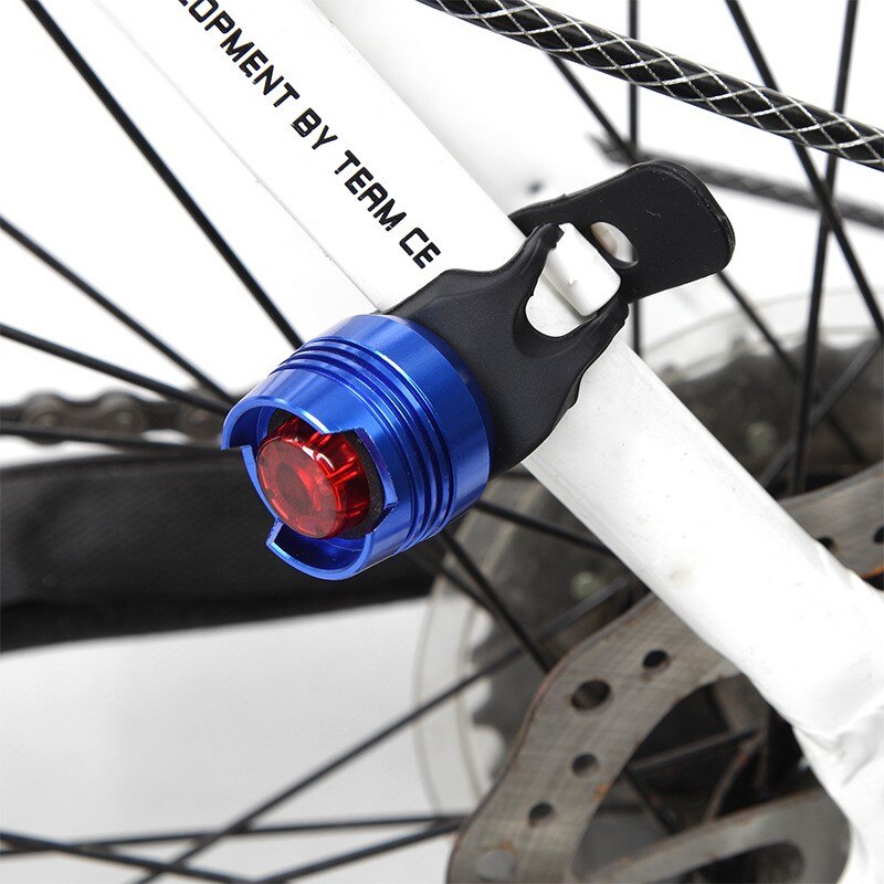 Led Waterdichte Fiets Fiets Voor Achter Staart Helm Rood Flash Lichten Veiligheidswaarschuwing Lamp Fietsen Veiligheidswaarschuwing Licht