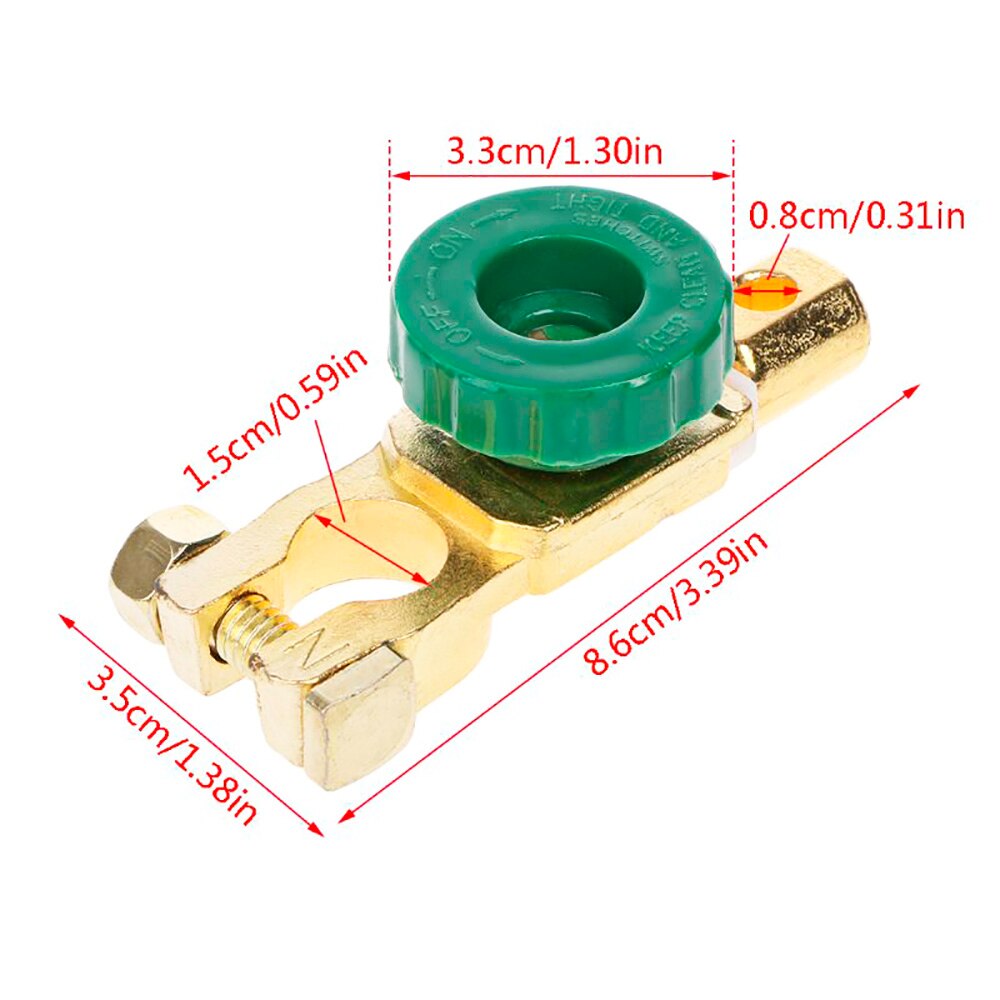 Universal Battery terminal with screw clip (with mass switch), Wire Terminal, battery terminal