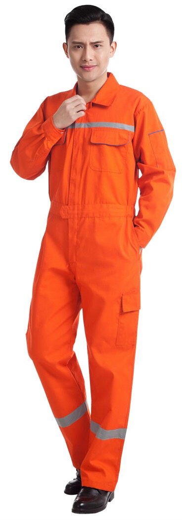 Kvinna män arbetsoverall arbetsuniformer fjäder tunn sektion reflexoveraller svetsning bilverkstad mekaniker plussize kläder: Orange / L