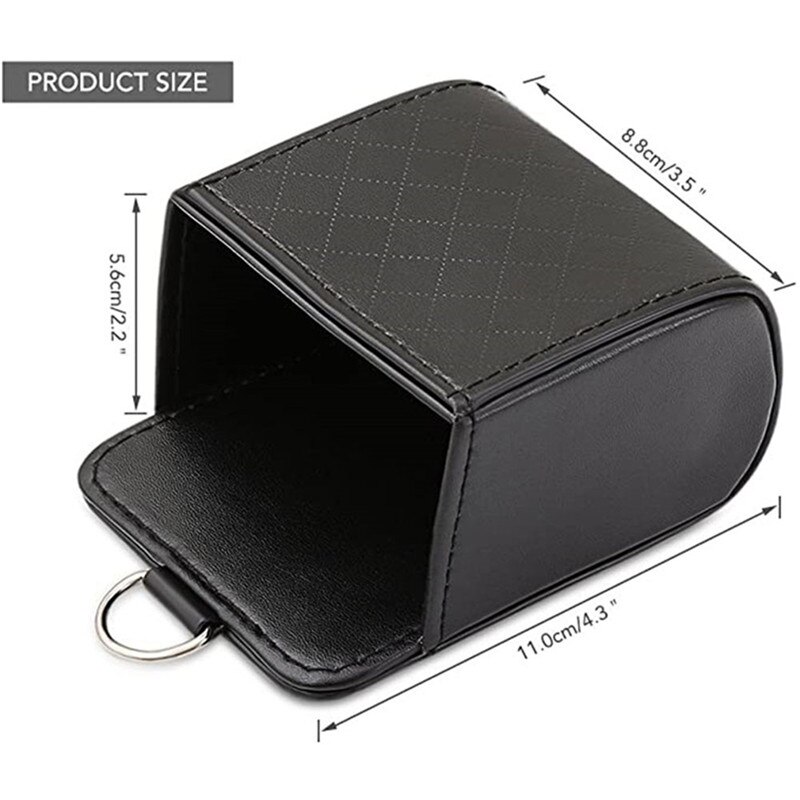 Auto Vent Outlet Trash Box PU Leather Car Phone Holder Storage Bag Organizer Automobile Hanging Box Car Styling bag