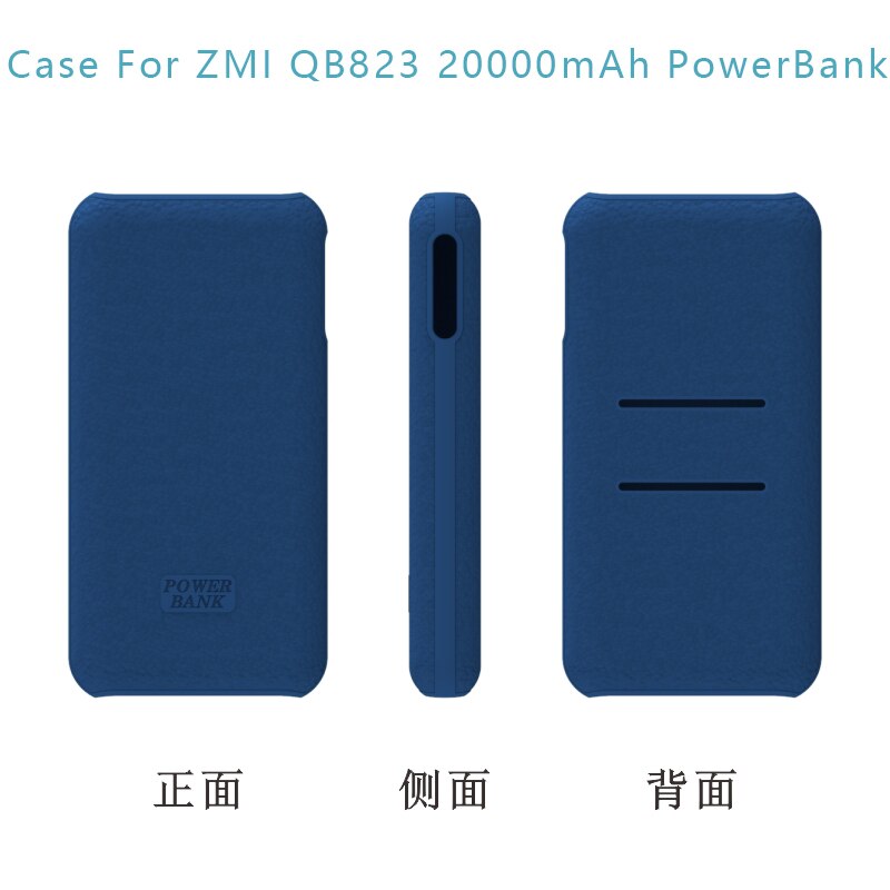 QB823 QB820 Siliconen Case Cover Voor Zmi Paars Mi Power Bank 10 Pro 20000mA Pouch 65W No.10 Power Bank qc 3.0 Snel Opladen