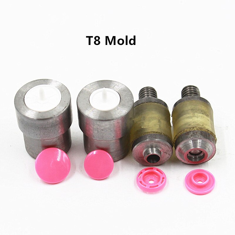 1Set T3 T5 T8 Metal Hand Press Mold Tools Used for Installing Snap Fastener Button Snap Pliers Baby Clothing Garment Accessories