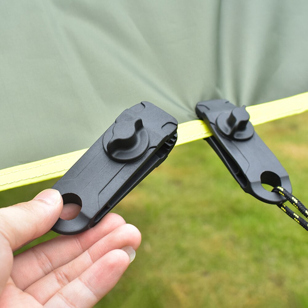 10 stk presenning nylon snap klip multifunktionel praktisk holdbar udendørs camping telt fortelt baldakin klemme stramme værktøj