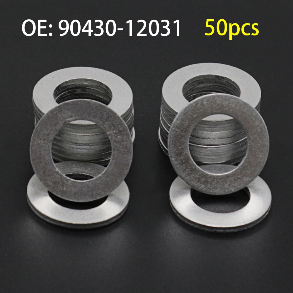 50pcs Oil Drain Plug Washer Gasket For Toyota Camr... Grandado