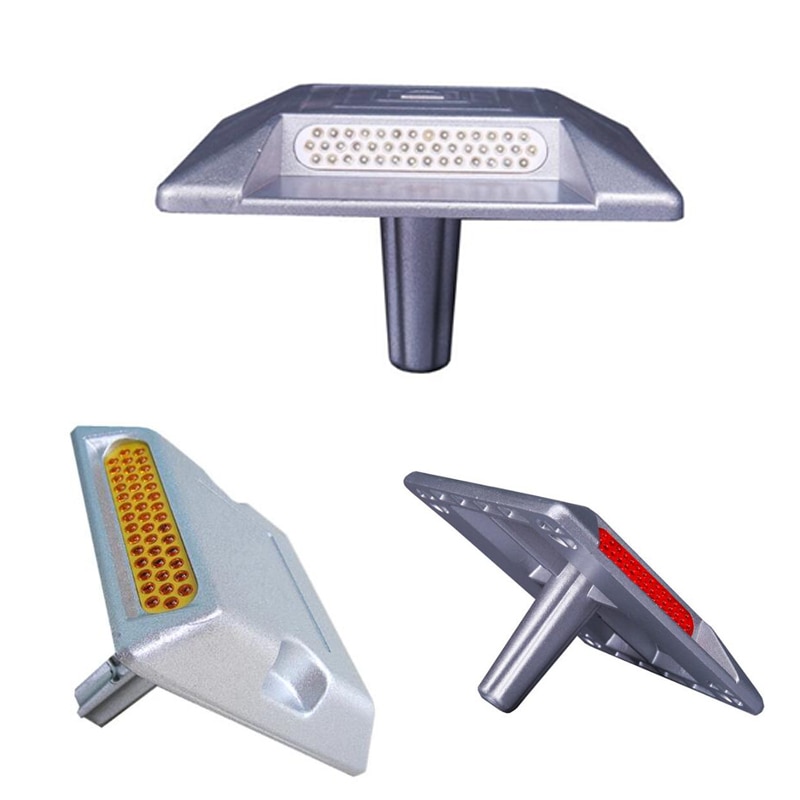 15cm Large Size Aluminum Road Stud with 43beads reflector and shank for roadway safety