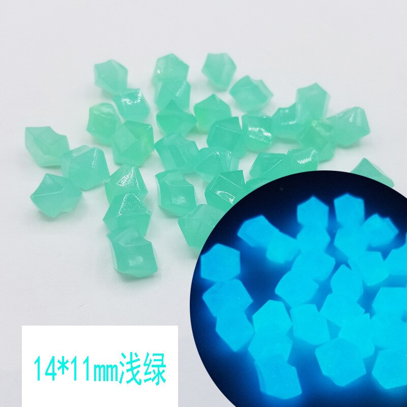 100Pcs ciottoli luminosi pietra acquario bagliore nel buio ciottoli pietra luminosa giardino passerelle Decor decorazione artigianato: L