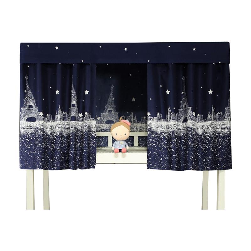 Ensemble de rideaux de lit superposé à impression créative, tissu occultant anti-poussière pour lit simple, fournitures Textiles pour la maison: 3