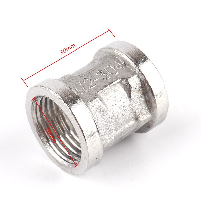 1pc 304 rostfritt stål 1/2 " tråd rak armbåge t-koppling 1/2 tum gasrörsadapter vattenkran kran trädgård bevattning: S-ff