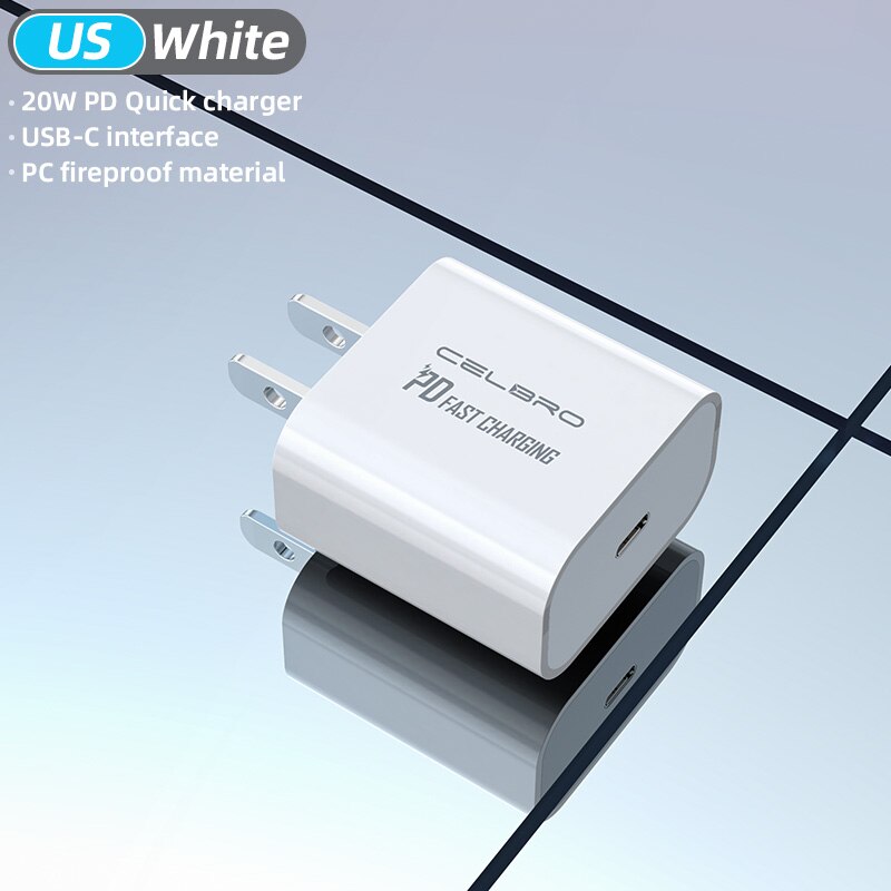 Für Iphone 12 Ladegerät PD 20W Usb C Adapter Typ C Cargador für IPhone 12 Profi Max ich Telefon ladegerät Schnelle Usb Ladegeräte EU UNS UK Stecker: US