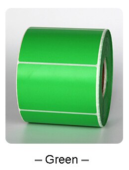 AIBIER Color Red yellow blue Thermal Label barcode Sticker 40mm Core 40x30mm-800pcs 1Roll Top Thermal Paper Adhesive Stickers: Green color