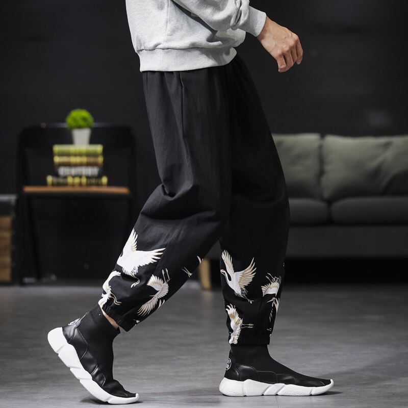 Chinesischen Stil lässig Männer Harem Hosen Männer Jogger Hosen Männer Fitness Schlauch Männlichen Chinesischen Traditionellen Harajuku Kimono Hosen KK3329