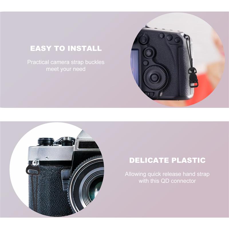 8 Pcs Quick Release Camera Strap Buckles QD Loops Connector Camera Strap Hook