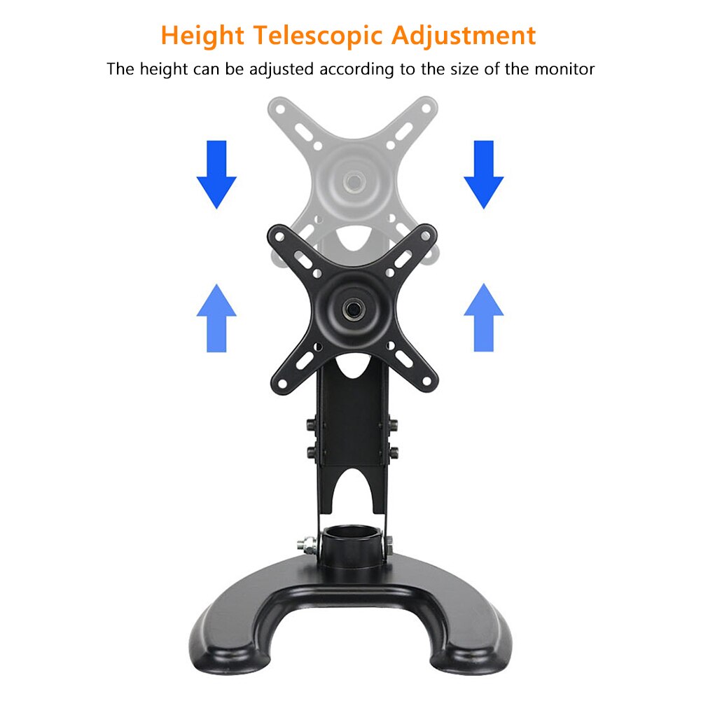 Universal Desktop Bracket Aluminum Alloy Folding Desktop Stand Adjustable Height Telescopic Multi-function Monitor Display Base