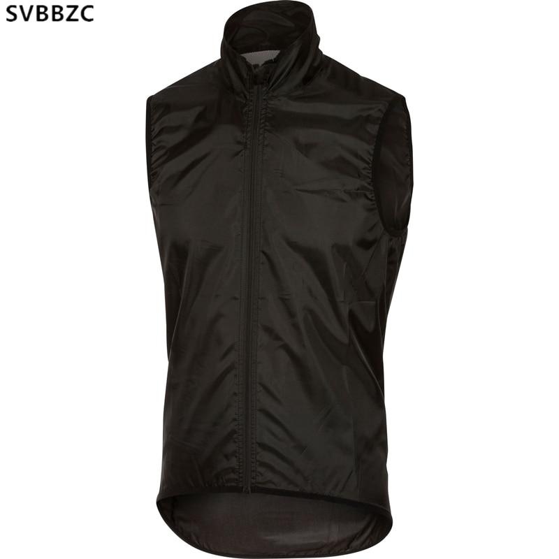 Musta syksy toppi kevyt tuulenpitävä pyöräilyliivi miesten tai naisten pyöräilyn tuulisuojaliivi mtb tuuliliivi