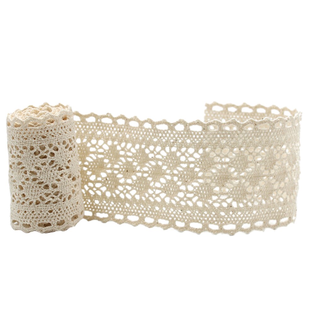 5Yards Patchwork Taaiheid Kleding Accessoires Beige Hometexile Versiering Katoen Handgemaakte Diy Decoratie Kant Versieringen Lint