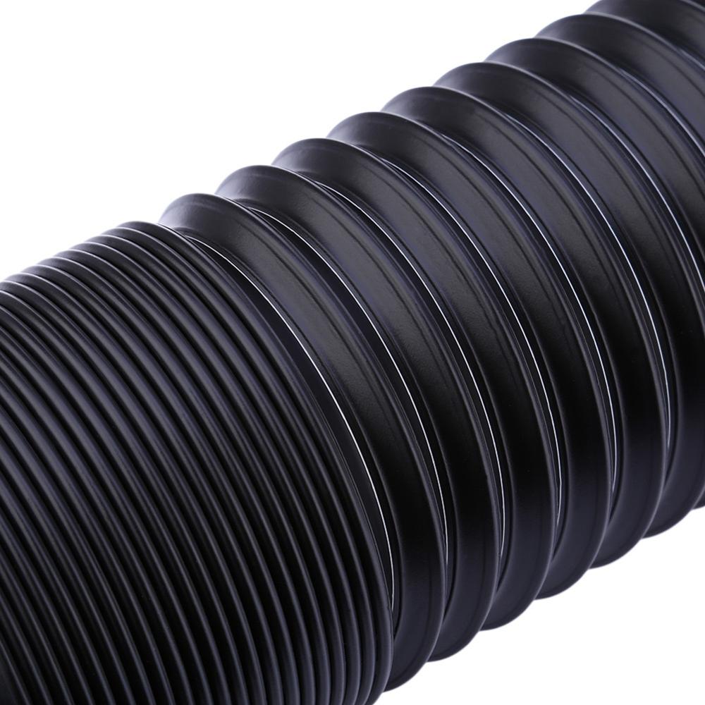 Durable 63/75mm Car Air Intake Pipe Flexible Auto Engine Air Hose Car Air Filter Intake Cold Air Ducting Feed Hose Pipe Black