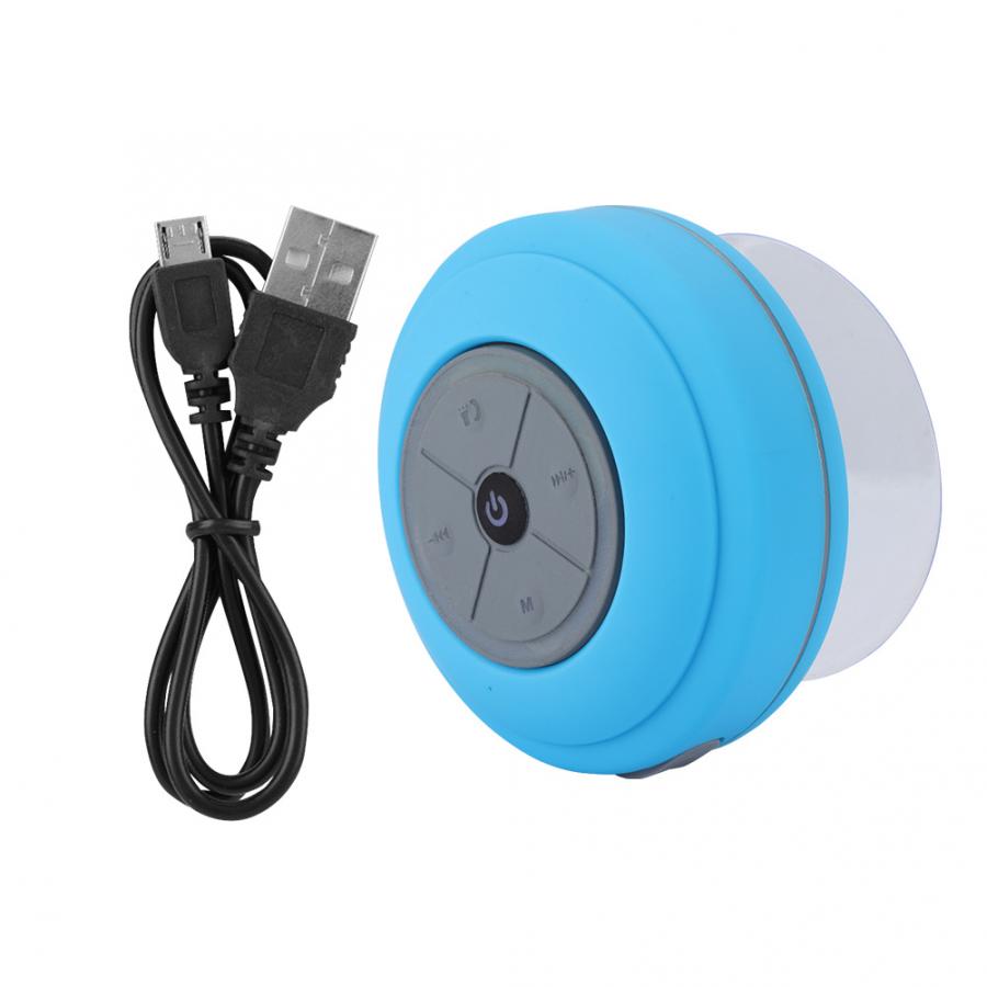 Q9 Bathroom Mini Speaker Waterproof Hands-Free Bluetooth Speaker with Microphone Suction Cup