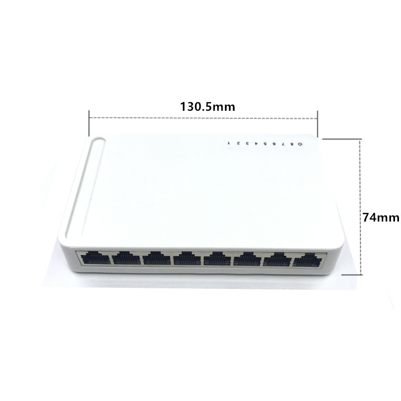 OEM model 8 Port Gigabit Switch Desktop RJ45 Ethernet Switch 10/100/1000 mbps Lan Hub switch 8 portas