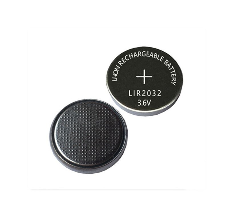 10 pièces 3.6 V LIR2032 lir 2032 lithium ion batterie rechargeable 40 mah Li-ion bouton bouton pile remplacer pour CR2032 CR 2032