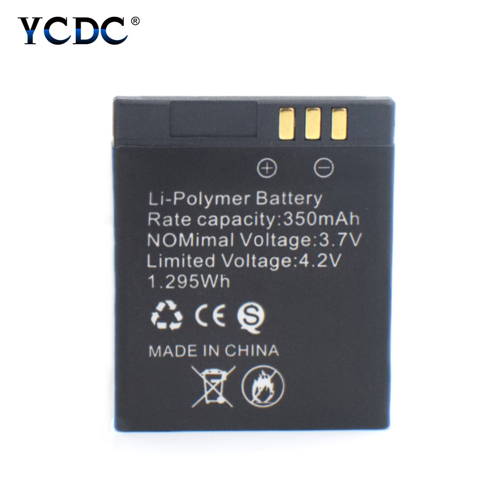 Smartwatch batterie pour montre intelligente GT08 3.7V 350mah Rechargeable Lithium li ion batterie de remplacement pour montres intelligentes GT08