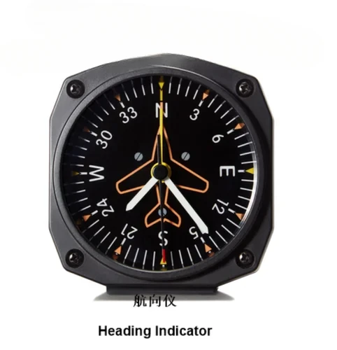Aviation aviation clock, aircraft instrument clock, aviation simulation instrument alarm clock, simulation aircraft instrument: Red