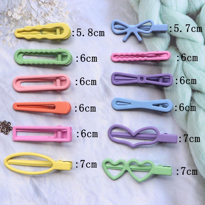 8 unids/set de pinzas para el cabello cuadradas ovaladas de estrella esmerilada Vintage para mujeres y niñas, horquillas de aleación encantadoras para adultos, pasadores dulces, accesorios para el cabello
