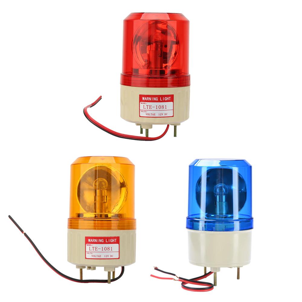 DC 12V Flash Rotary Warning Light Alarm Lamp Factory Construction warning light strobe