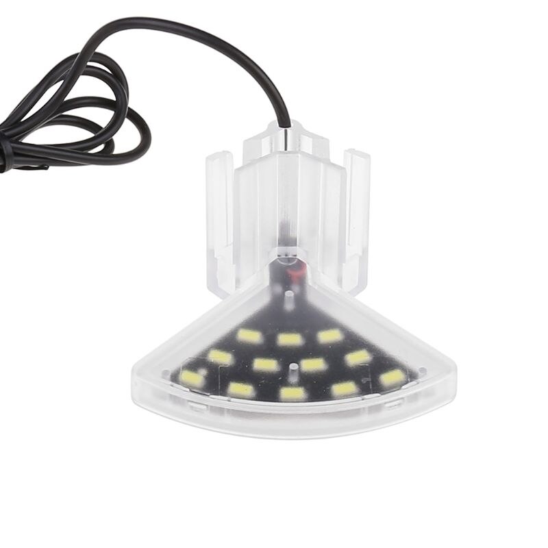 EU 100-240V LED Clip-on Fish Tank Aquarium Lighting Bulb White Light P9YB