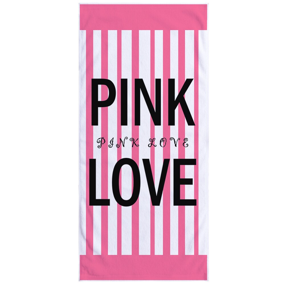 150X75Cm Roze Liefde Luipaard Print Strand Handdoek Super Absorberende Zachte Microfijne Reizen Sport Microfiber Zwemmen Bad handdoeken