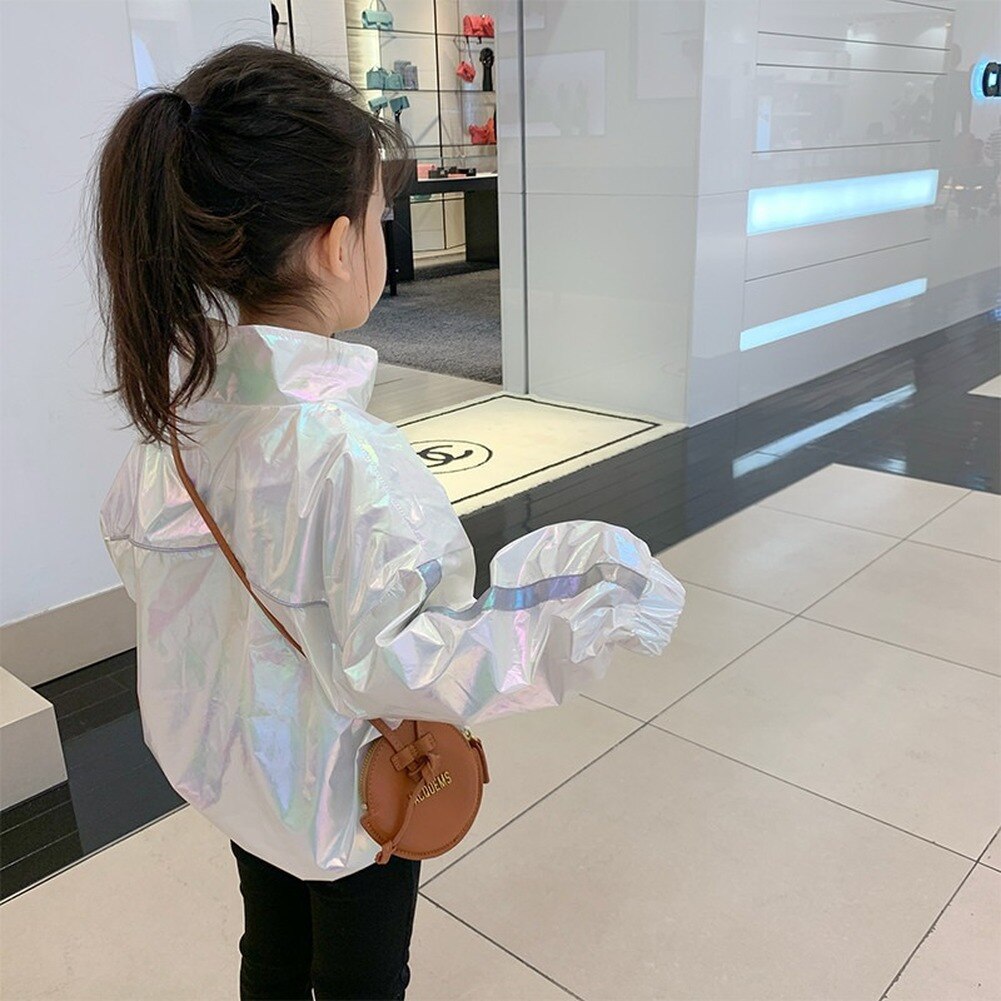 2021 nuova primavera e autunno 3-7 anni giacca sportiva luminosa traspirante da bambina giacca da bambino giacca da bambina cappotto caldo