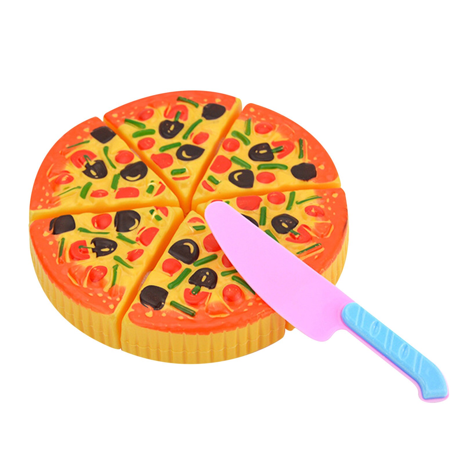 Childrens Kids Pizza Cutter Plakjes Toppings Pretend Diner Keuken Play Food Servies Speelgoed Cadeau Voor Kinderen Speelhuis #40