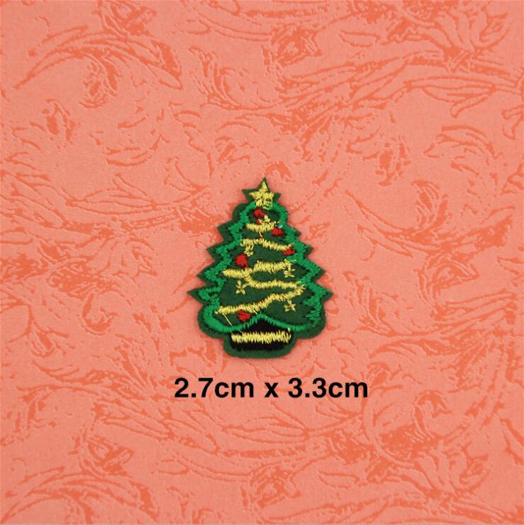 1Pcs Christmas Style Patch For Clothing Iron On Embroidered Sew Applique Cute Patch Fabric Badge Garment DIY Apparel Accessories: 11