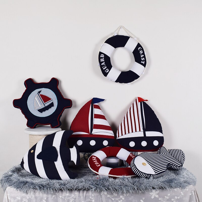 Coussins décoratifs méditerranéens en peluche traversin chaise de bureau coussin décoration de chambre de bébé doux Plusy jouet