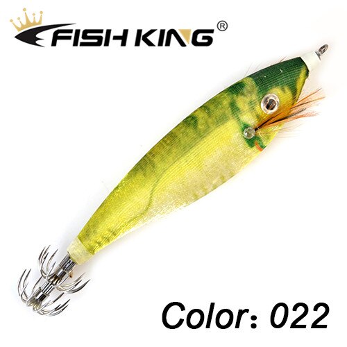 Fiske drag bläckfisk krok 9cm 16g självlysande wobblers jigging ocean bläckfisk bläckfisk trä räkor hårda beten 3d ögon jiggar: 022