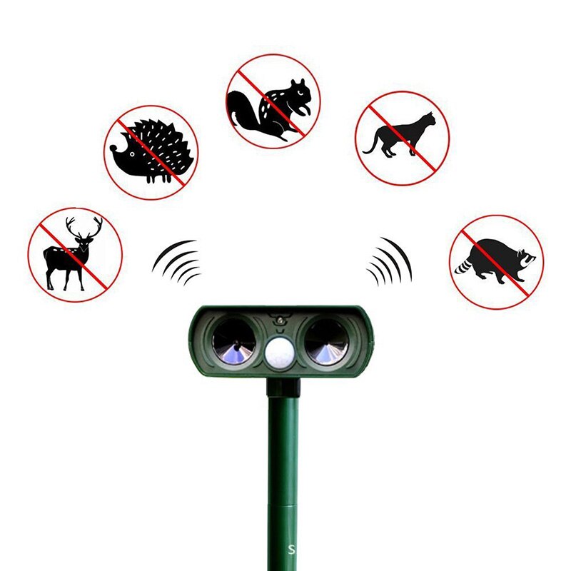 Solar Powered Animal Drive Repeller Scare dogs cat... – Grandado