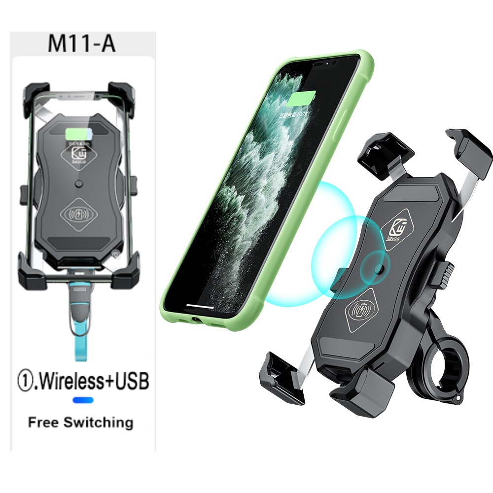 Motorrad lenker praktisch Halfter drahtlose ladegerät USB Ladung motorrad Für iphone motorrad praktisch Halfter Tablette: WirelessUSBcharging